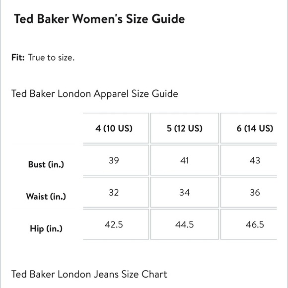 NWOT Ted Baker Floral Long Sleeve Dress - Picture 15 of 15